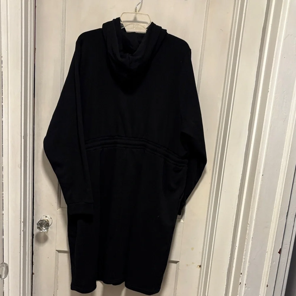 Torrid  Black Hooded Sweatshirt Longsleeve Dress 3 or 22/24 - Picture 7 of 13